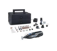 DREMEL - Multiherramienta a batería de 12 V, con accesorios, 2 baterías de iones de litio de 2,0 Ah, cargador F0138250JF