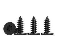 Drenky 50 Piezas M5x10mm Tornillo Torx Negro Autorroscante En Acero Inox A2 V2A Tornillos Roscachapas Autoperforantes de Cabeza Plana Para FijacióN En Madera Y Proyectos DIY