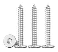 Drenky Tornillos M5 para Madera Torx En Acero Inox A2 V2A Tornillo Roscachapas de Cabeza Plana 50 Piezas M5x40mm Tornillos Para FijacióN En Madera Y Proyectos DIY