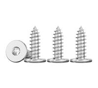 Drenky Tornillos Torx M5 Tornillo Autotaladrante de Cabeza Plana 50 Piezas M5x12mm, Tornillos Roscachapas En Acero Inox V2A Para FijacióN En Madera Y Proyectos DIY