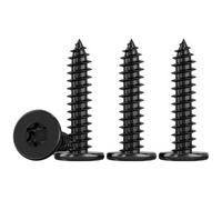 Drenky Tornillos Torx Negro M5 Tornillo Autotaladrante de Cabeza Plana 50 Piezas M5x25mm, Tornillos Roscachapas En Acero Inox V2A Para FijacióN En Madera Y Proyectos DIY