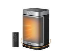 Dreo Calefactor Atom One, 3-Modos 3-Velocidades, 70°Oscilación, Calefactor cerámico de PTC con termostato, con termostato, temporizador 1-12H, Mando a distancia, Modo ECO-Ahorro de energía