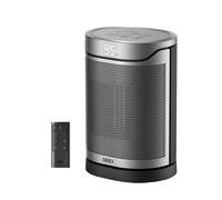 Dreo calefactor cerámico eléctrico oscilante 318 1500w negro/plateado portátil