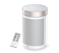 Dreo Calefactor Eléctrico 1500W Silencioso y de Bajo Consumo, Estufa Cerámica Portátil con Termostato, 3 Modos, Temporizador 12H, Protección Contra Sobrecalentamiento y Vuelco, Blanco