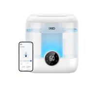 DREO Humidificador Bebés 3L con Sensor de Humedad, 26dB Silencioso, Blanco | 60h Autonomía , Top-Fill Humidificador para el plantas y hogar,Niebla Fría Ultrasónica , Luz Ambiental
