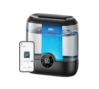 DREO Humidificador Bebés 6L con Sensor de Humedad, 26dB Silencioso, Negro | 60h Autonomía , Top-Fill Humidificador para el plantas y hogar, Niebla Fría Ultrasónica , Luz Ambiental
