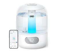 Dreo Humidificadores para recámara, humidificador ultrasónico de niebla fría con iluminación silenciosa y RGB de 26 dB, tanque de 3 L, fácil limpieza, tiempo de funcionamiento de 30 horas para el