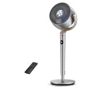 Dreo Ventilador de Pie Silencioso con Control Remoto - Alcance de 24 m, 23dB, Volumen de Aire de 1200 m³/h, 3 Modos, 8 Velocidades, Temporizador y oscilación omnidireccional de 120° + 120°