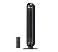 Dreo ventilador torre Nomad TF414, ultra silencioso, 91 cm, 8,5 m/s, 30W, 8 velocidades, 4 modos, mando distancia, negro Black