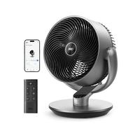 Dreo - Ventiladores inteligentes silenciosos de 16 pulgadas y 25 dB para recámara, ventilador de sala de CC con control remoto, ventilador oscilante de 120 ° +90 °, 6 modos, 9 velocidades,