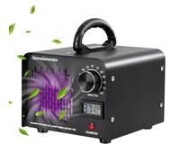 Drepint Generador de Ozono, 60000 mg/h Maquina Ozono, Ozono Hogar Purificador de Aire con Temporizador de 120 Min, Ozonizador Industrial O3 Hasta 300㎡, Máquina Ozon Portátil para el Hogar, Garaje