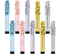 DRERIO 10 cañones de confeti de 20 cm, multicolor, fácil y seguro de usar, cañón de confeti manual, para celebraciones, cumpleaños, carnaval, bodas y eventos festivos