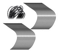DRERIO Hilo para desbrozadora Bosch AFS 23-37, 50 unidades, F016800431, hilo de corte extrafuerte, 37 cm x 3,5 mm