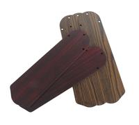 DRESSOOS Aspas de ventilador de techo recambio 5 piezas doble cara madera 42x12x0.5cm 8mm diámetro de agujero para exterior patio instalación rápida