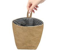 DRESSOOS Bolsa Colgante de Almacenamiento de Yute Azul, Transpirable y Resistente para Cosméticos y Ropa Interior, Adecuado para Organizar Espacios Pequeños Hogar
