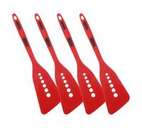 DRESSOOS Espátulas de Silicona Antiadherentes Resistentes al Calor Juego de 4 y Multifunción para Cocina y Restaurante Ideales para Freír y Tortillas