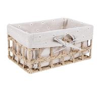 DRESSOOS Hierba Cesta de Almacenamiento Tejida a Mano para Escritorio | Organizador Multiusos Forro Protector, Estilo Natural y Vintage, para Oficina, Llaves y Correo