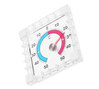 DRESSOOS Termómetro exterior para montaje en ventana: de -50 °C a 50 °C/de -58 °F a 122 °F. Indicador de temperatura exterior: termómetro para interiores y exteriores, de fácil lectura.