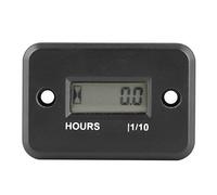 Drfeify Contador Horario Digital Inductivo, Tacómetro LCD de Resina Epoxi, 300 a 30000 RPM, IP68, Resistente Al Agua, 14 a 185 °F, para Cortacésped, Motocicleta, ATV, UTV, Generador de Motor de Gas
