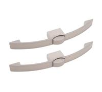 Drfeify Pestillo de Botón de Aleación de Zinc, Cerradura de Gabinete con Botón, 2 Piezas Pearl Ni para Puertas de 14 a 18 Mm, Perilla de Cajón sin Llave para RV, Autocaravana, Casa, Yate, Armario