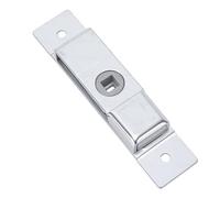 Drfeify Pestillo de Cerradura de Puerta Resistente, Pestillo Cuadrado Económico de Acero Galvanizado, Fácil Instalación, Ajuste a Prueba de Herrumbre para Puerta contra Incendios, Panel de Acceso,