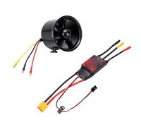 Drfeify Ventilador con Conductos EDF de 70 Mm y 5 Aspas con Motor de