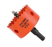 Dribotway Sierra de agujero 65mm, bimetálica Broca de sierra HSS, con un vástago, para madera y metal, puede perforar fácilmente madera, plástico, madera contrachapada, metal fino