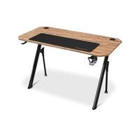 DRIFT GAMING DZ175 - Mesa Gaming, 120x60x75cm, Alfombrilla XL, Organizador de Cables, Soporte para Vasos y Auriculares. Soporta 100Kg, Madera