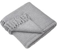 Drift Home - Hayden - Manta 100% algodón Reciclado - Cama de 200 x 200 cm, Color Gris
