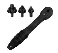 Drill Chuck Key, Double Head Ratcheting, 0.59x1.91in Castle Nut Wrench, Power Tool Accessory, Authentic Heavy Duty for Easy Grip, Hand Business, Garage, Home User, Repair Tools