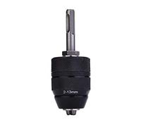 Drill Chucks SUPERTOOL 1/2"-20UNF 2-13MM Capacity Impact Keyless Drill Chuck Drilling Adapter Converter with Lock and SDS plus Shank Adaptor Hardware Tool