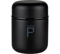 Drink Pod frascos Aislado al vacío, antigoteo Alimentos Pod cápsula matraz, Acero Inoxidable, Negro Mate, 400cc