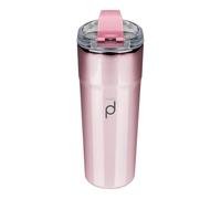 Drink Pod Metallic Range Termo para café de 450 ml, rosa, taza de viaje con doble pared aislante de acero inoxidable