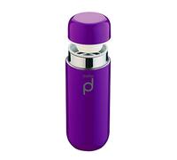 Drink Pod Termo Aislante al Vacío, a Prueba de Goteo, 8 Horas para Calientes y 24 para Frías, Acero Inoxidable, Morado, 200 ml