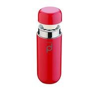 Drink Pod Termo Aislante al vacío para Bebidas, a Prueba de Goteo, aguante de 8 Horas para Bebidas Calientes y 24 para Bebidas frías, Acero Inoxidable, Rojo, 200 ml