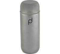 Drink Pod - Termo reutilizable con cuerpo de acero inoxidable con pared al vacío, acabado plateado metálico, 200 ml