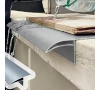 Drip Edge Stop - Reflujo de agua de lluvia, moldura de goteo de aluminio, extra grueso, longitud de 30 pies para una gestión y protección eficaces del agua