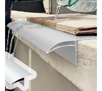 Drip Edge Stop - Reflujo de agua de lluvia, moldura de goteo de aluminio, extra grueso, longitud de 30 pies para una gestión y protección eficaces del agua