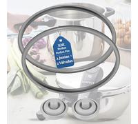 DROCODO 【Pack DE 1 Y 2】 Junta de Goma Olla WMF WMF Plus Ø22cm (3L, 4,5L, 6,5L, 8,5L) + Válvula WMF indicadora de cocción Ø3cm, Junta de Goma Olla Express, Repuesto Compatible.