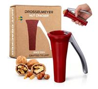 Drosselmeyer Cascanueces Profesional en Zinc Cascanueces Robusto y Ergonómico para Todo Tipo de Nueces - Diseño Sueco Galardonado - Fácil de Usar y Limpiar - Regalo Original de Cocina