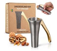 Drosselmeyer Cascanueces Profesional en Zinc Cascanueces Robusto y Ergonómico para Todo Tipo de Nueces - Diseño Sueco Galardonado - Fácil de Usar y Limpiar - Regalo Original de Cocina