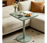 Drsyffsup Mesa de Comedor Cuadrada Moderna, mesas de cóctel con Altura de Barra para 2-4 Personas, Mesa Auxiliar para el hogar de Espacio pequeño, Mesa de Centro de Hierro para Ocio, Verde