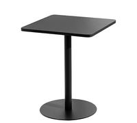 Drsyffsup Mesas de Bar Cuadrada con Base de Metal, Mesa Alta de Pub bistró, mesas de Comedor de Desayuno para el hogar, Patio Trasero, cafeterías, Mesa Auxiliar para sofá de Ocio, Negro(48x48x72cm)