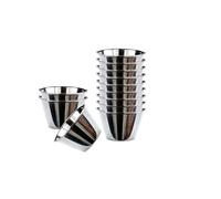DRW Flanera Acero Inoxidable 12 Unidades Ø8 cm