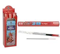DRW Incienso Varilla San Miguel Varilla 25 cm (120 Unidades) + estampita San Pancracio