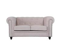 DRW Sofa Chester Blanco de 2 plazas 304X304X332 cm