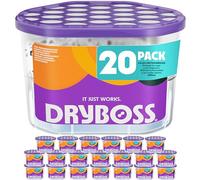 DRYBOSS Pack x 20 Deshumidificador Absorbente Anti Humedades de Armarios, Interior Casa, Cajones, Habitacion, Pared, Coche. Quita Olores y Absorbe Humedades. Previene Condensación. Antihumedad (20)