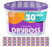 DRYBOSS Pack x 30 Deshumidificador Absorbente Anti Humedades de Armarios, Interior Casa, Cajones, Habitacion, Pared, Coche. Quita Olores y Absorbe Humedades. Previene Condensación. Antihumedad