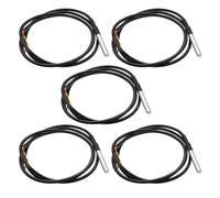 DS18B20 - Sensor de temperatura impermeable (5 unidades, cable de 2 m) | Sensor de precisión de ± 0,5 °C, compatible con Arduino, Raspberry Pi y Shelly, para calefacción, invernadero