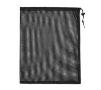 DSFIHJO Estuche Cables 4 Bolsas de Almacenamiento Multiusos Malla Nailon Transpirable con cordón Ajustable for el hogar, Viajes y Actividades al Aire Libre para Accesorios Tecnológicos(Black-30x40cm)
